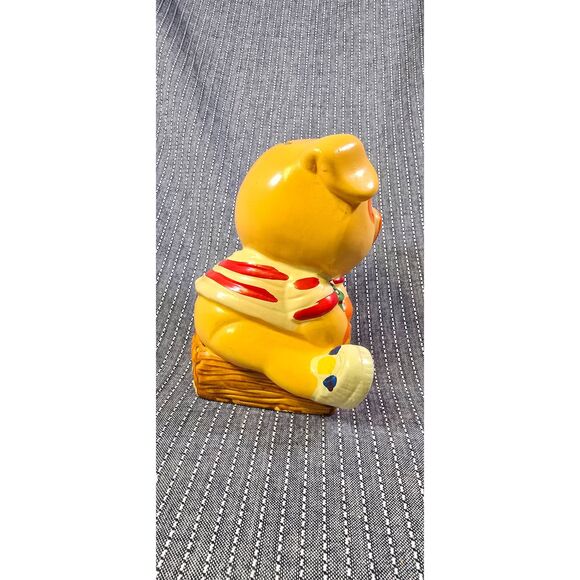 Vintage 60s Chalkware Piggy Bank - Picture 4 of 9